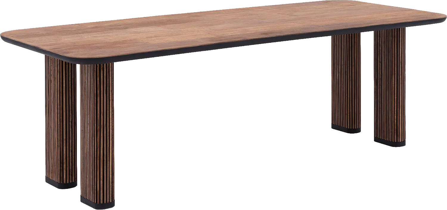 Goossens Adel Eettafel Teak Bruin - 8233613-goossens-adel-eettafel-teak-bruin-01