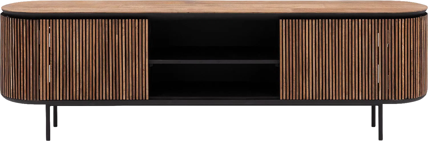 Goossens Adel Tv Meubel Teak Bruin - 8235523-goossens-adel-tv-meubel-teak-bruin-01